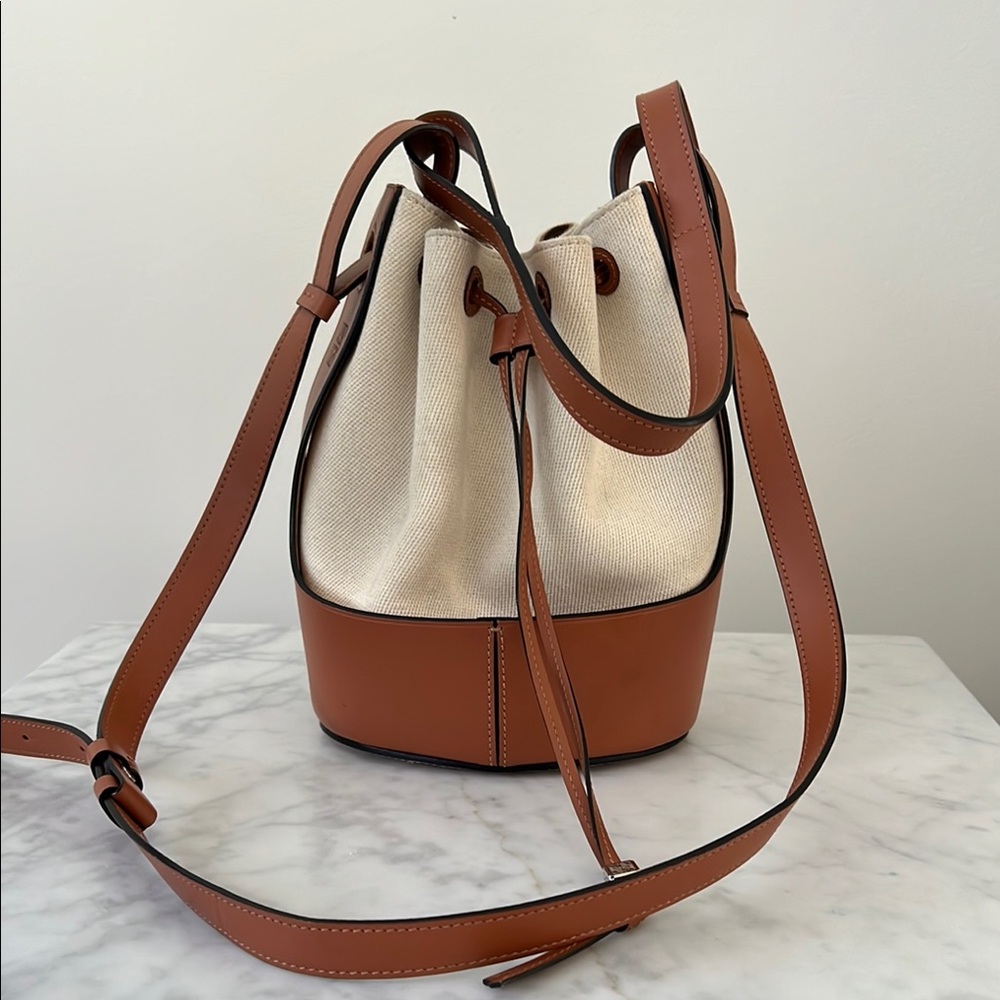 Loewe Balloon Small Two-Tone Bucket Bag
